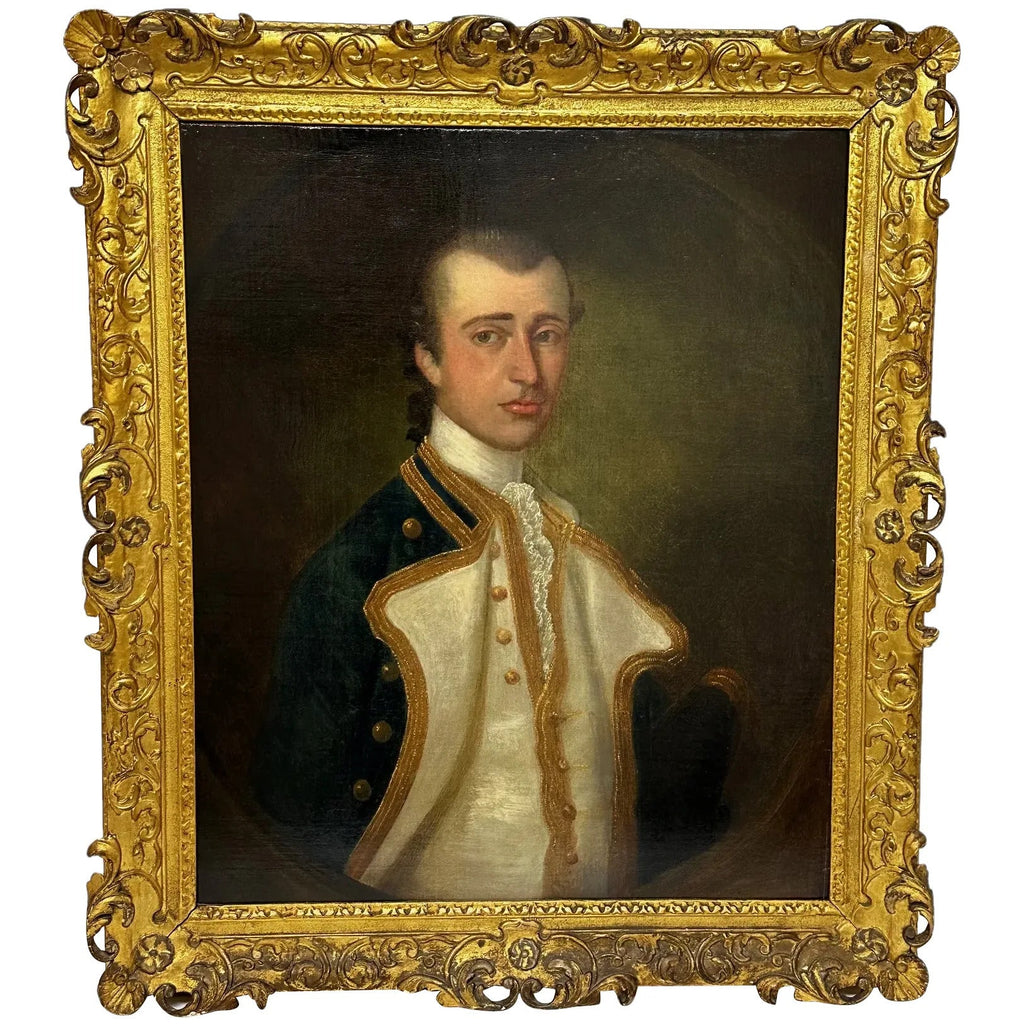 Naval Military Portrait Captain Gamaliel Nightingale By John Simmons 1715-1780
