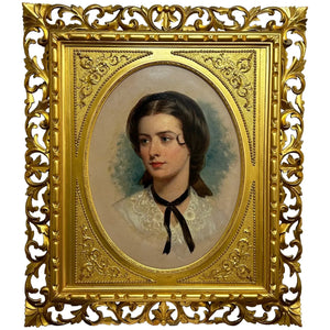 Portrait Lady Sarah Sophia Wood née Clark By John Wood