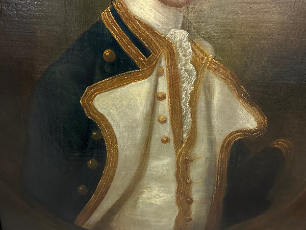 18th Century Naval Military Portrait Captain Gamaliel Nightingale By John Simmons 1715-1780 - Cheshire Antiques Consultant