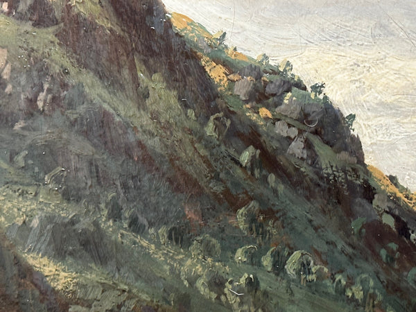 Huge Victorian Scottish Oil Painting Highlands Glen Goil By James R Robert Greenlees