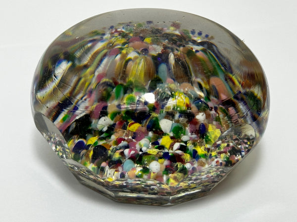Large French Glass Rare Antique Circa 1850 Pebble Inclusions Paperweight - Cheshire Antiques Consultant