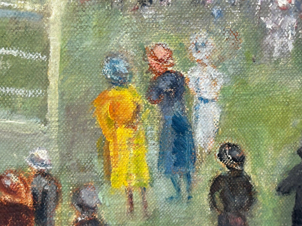 British Impressionist Horse Racing Sporting Oil Painting Winning At Royal Ascot - Cheshire Antiques Consultant