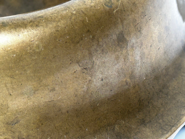 Georgian Bronze Ship's Cat Trim Round Food Bowl HMS Investigator - Cheshire Antiques Consultant