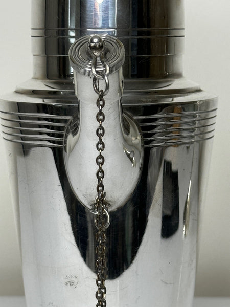 Mappin & Webb Art Deco Cocktail Shaker Designed By Keith Murray - Cheshire Antiques Consultant