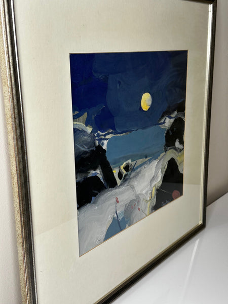 Painting By Moonlight Seaside Night Beach By James Downie Robertson RSA - Cheshire Antiques Consultant