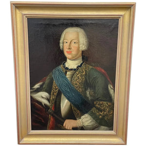18th Century Oil Painting Portrait Duke Anthony Ulrich of Brunswick-Lüneburg -For Sale Cheshire Antiques Consultant