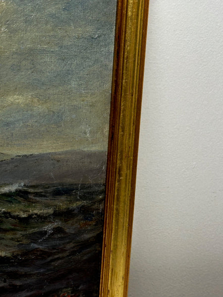19th Century Marine Oil Painting Spring Breeze & Squally Garwick Bay Isle Of Man - Cheshire Antiques Consultant