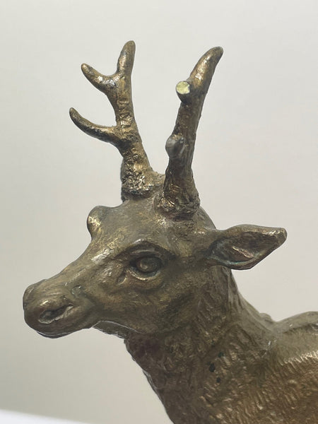 19th Century Small French Empire Stag Sculpture Signed Dargaud - Cheshire Antiques Consultant