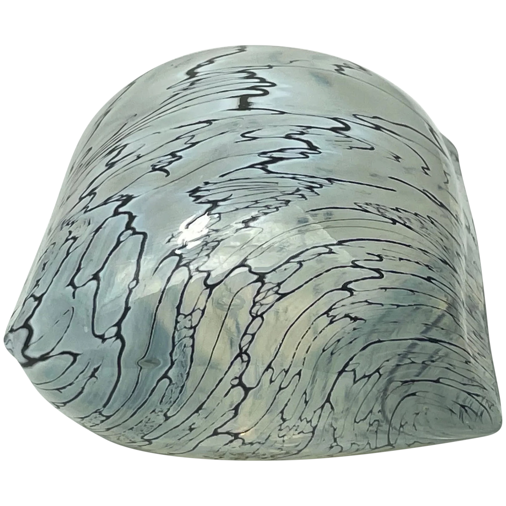 Decorative Art Glass Oude Horn Willem Heesen Signed Pillow Paperweight