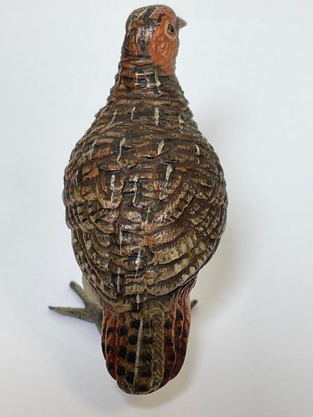 Antique Austrian Bronze Ptarmigan Bird Sculpture - Cheshire Antiques Consultant