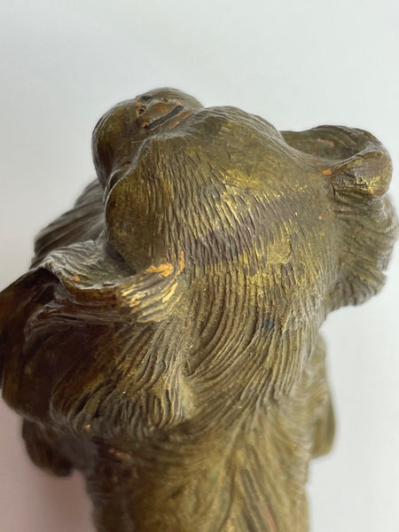 Antique Austrian Miniature Bronze Pekingese Dog Sculpture - Cheshire Antiques Consultant