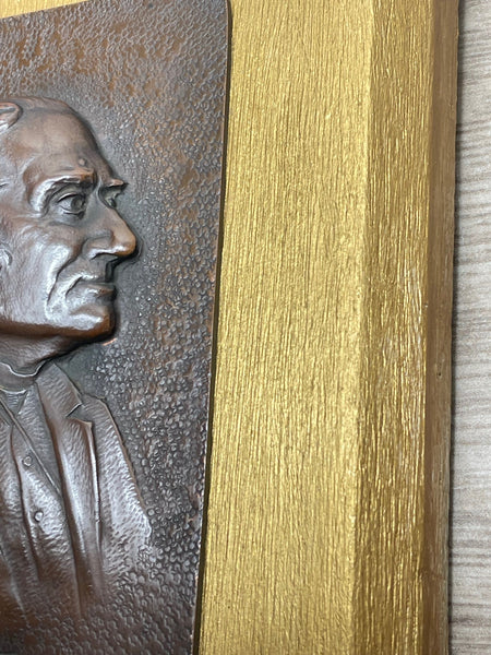 Antique Bronze Sculpture Franz Liszt "Music Pianist Composer Plaque Signed - Cheshire Antiques Consultant
