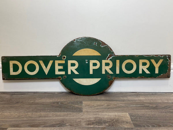 British Enamel Southern Railway Target Sign From Dover Priory Station - Cheshire Antiques Consultant