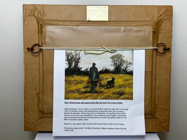 British Game Bird Hunting Going Home With Game Birds After The Hunt Trevor Parkin - Cheshire Antiques Consultant