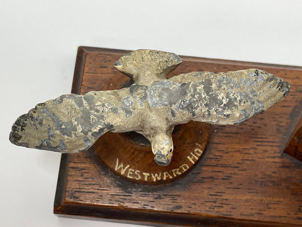 Collectible Antique Edwardian Eagle Match Holder Westwood & HO - Cheshire Antiques Consultant