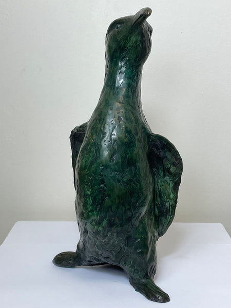 Contemporary Bronze Model Of Aquatic Flightless Penguin Sculpture - Cheshire Antiques Consultant