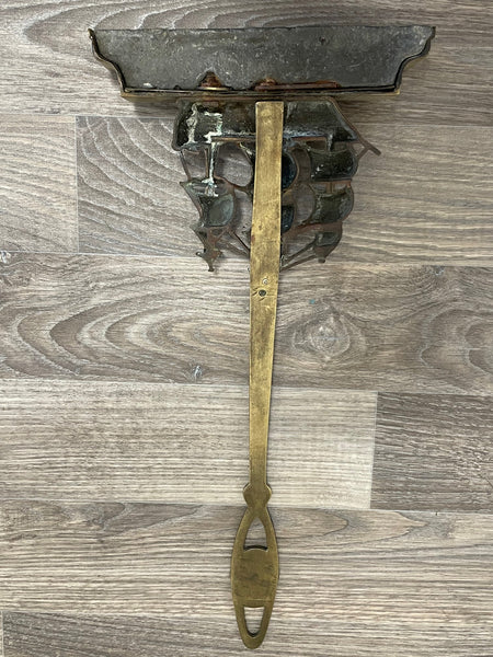English Victorian 19th Century Brass HMS Victory Door Porter Stay Stop - Cheshire Antiques Consultant