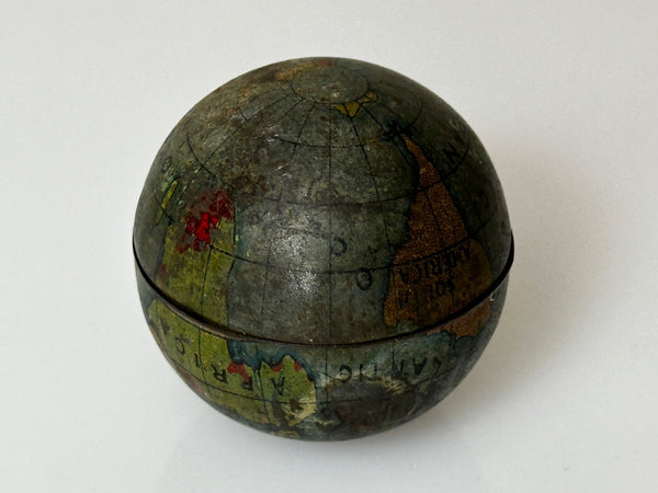 Miniature Antique Rowntree's & Co Ltd York Advertising Terrestrial Globe Atlas - Cheshire Antiques Consultant