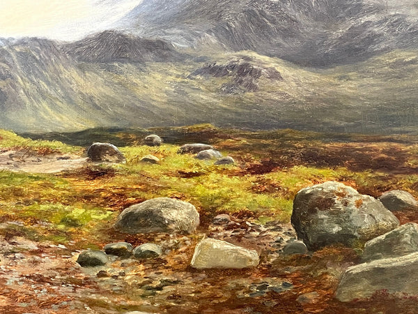 Oil Painting Highlands Sgùrr nan Gillean Skye By William Beattie Brown A.R.S.A - Cheshire Antiques Consultant