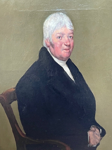 Oil Painting Portrait English Gentleman John Whistler Of Curds Hall Norfolk - Cheshire Antiques Consultant