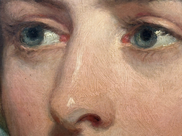 Oil Painting Portrait Lady Sarah Sophia Wood née Clark By John Wood 1801-1870 - Cheshire Antiques Consultant