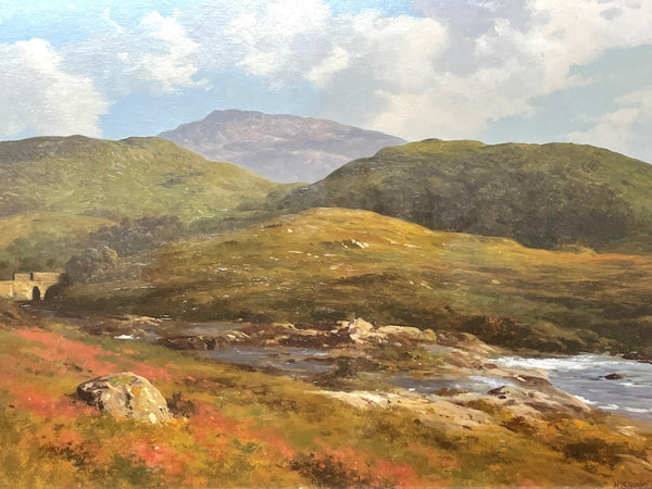 Oil Painting Scottish Highlands Near Lochailort By Howard Shingler - Cheshire Antiques Consultant