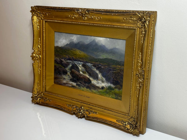 Oil Painting The Glen Sligachan Skye Scotland By Louis Bosworth Hurt - Cheshire Antiques Consultant