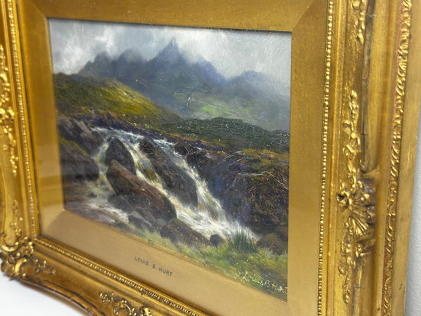 Oil Painting The Glen Sligachan Skye Scotland By Louis Bosworth Hurt - Cheshire Antiques Consultant
