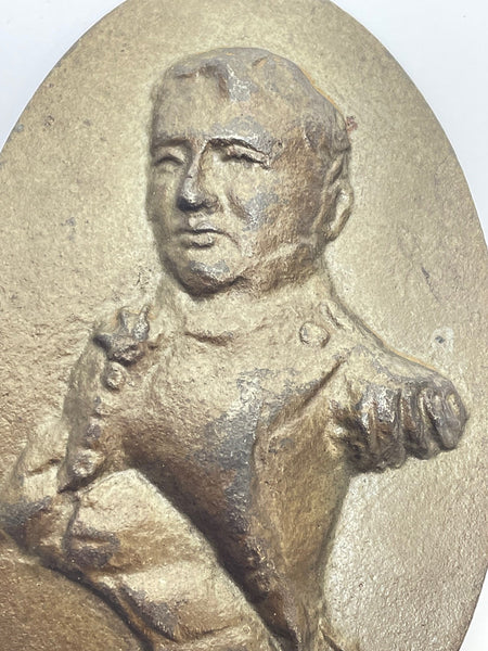 Oval Salop Iron Plaque Of Napoleon Bonaparte - Cheshire Antiques Consultant