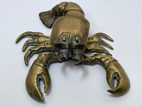 Rare Brass Vesta The Form Of A Lobster Crustacean - Cheshire Antiques Consultant