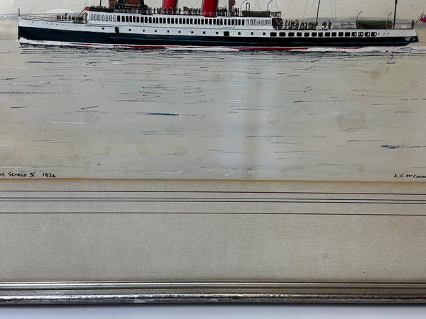 Scottish Marine Oil Painting RMS King George V 1926 Passenger Turbine Steamer Ship - Cheshire Antiques Consultant