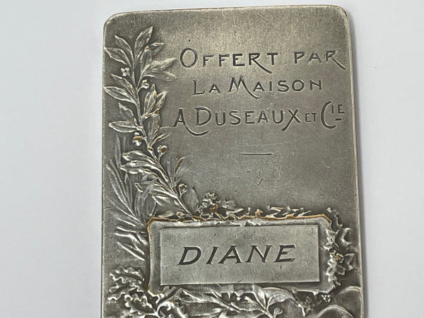 Silvered Bronze Plaque Gloria Signed Felix Rasumny 1869-1940 - Cheshire Antiques Consultant