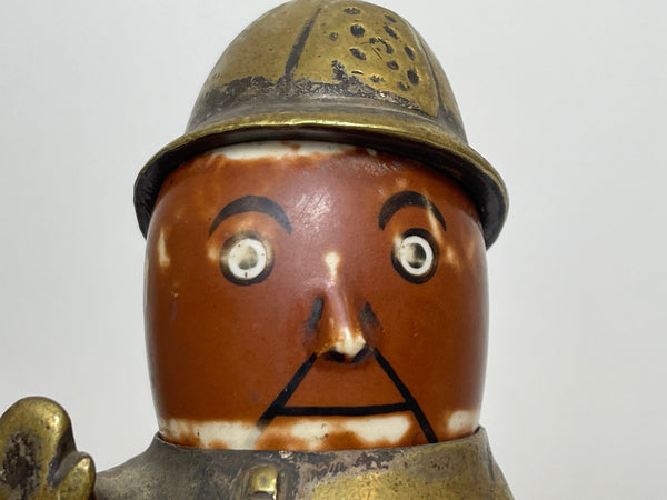 Small English Classic Car Robert Policeman Mascot By John Hassall - Cheshire Antiques Consultant