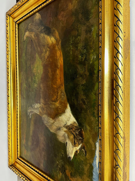 Victorian Oil Painting Rough Scottish Collie Dog By John Trivett Nettleship - Cheshire Antiques Consultant
