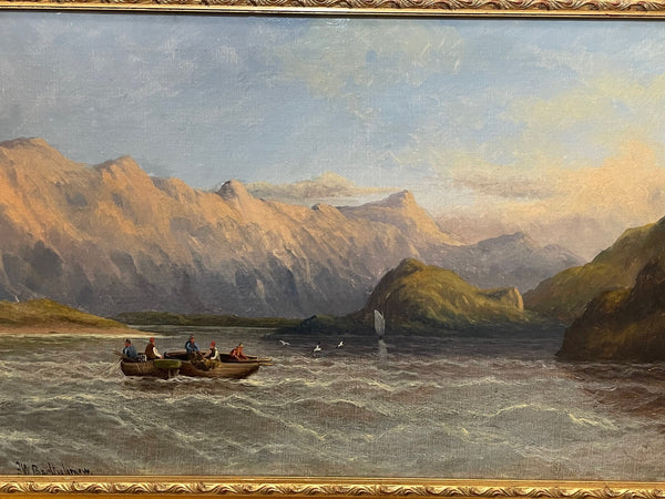 Victorian Oil Painting Scottish Highlands Loch Lomond By F W Bartholomew - Cheshire Antiques Consultant